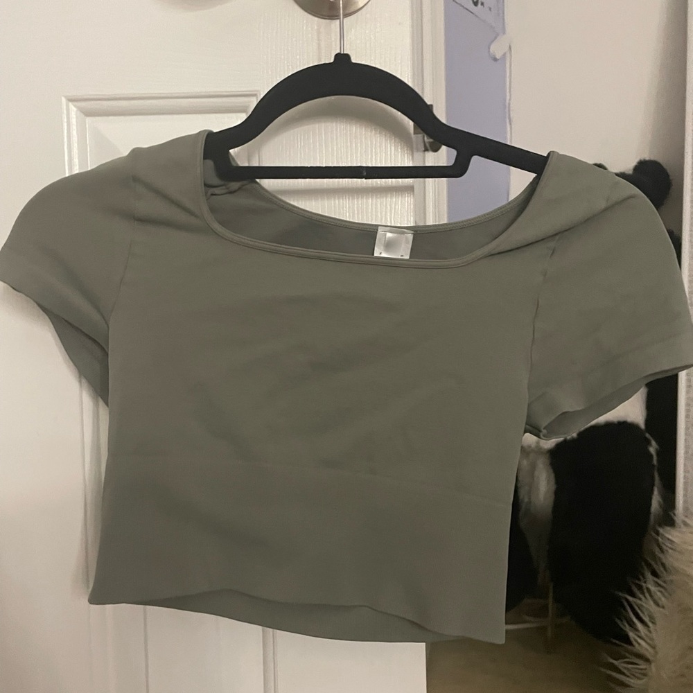 Giana Rose Couture Sage Green Cropped Tee
